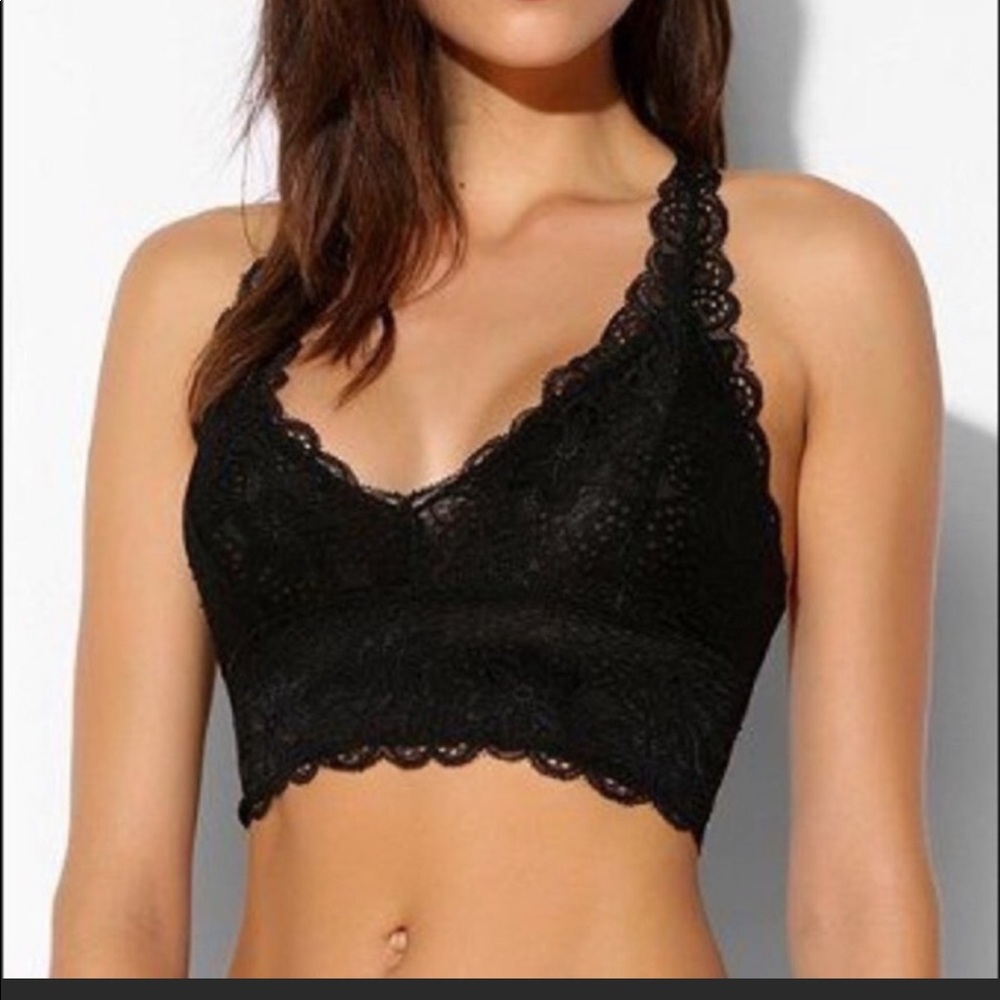 Kimchi Blur Black Lace Racerback Bralette